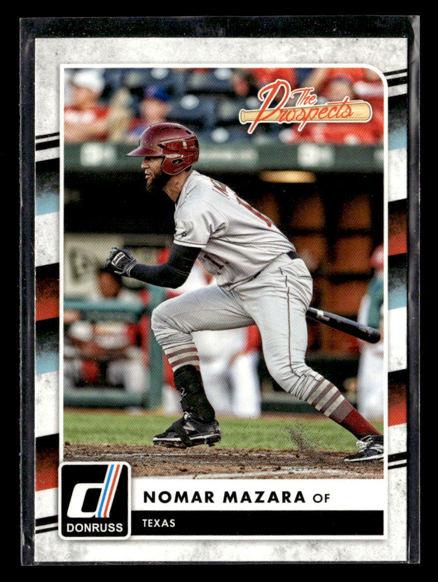 2016 Donruss #TP14 Nomar Mazara The Prospects Card Texas Rangers
