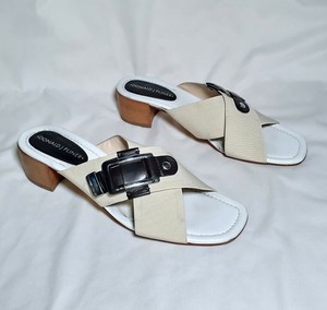 white cross sandals