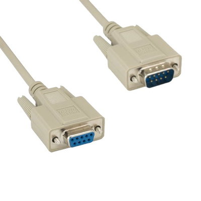 6-25FT DB9 Null Modem Serial Printer Cable M/F 28 AWG RS-232 Crossover 9 Pin PC
