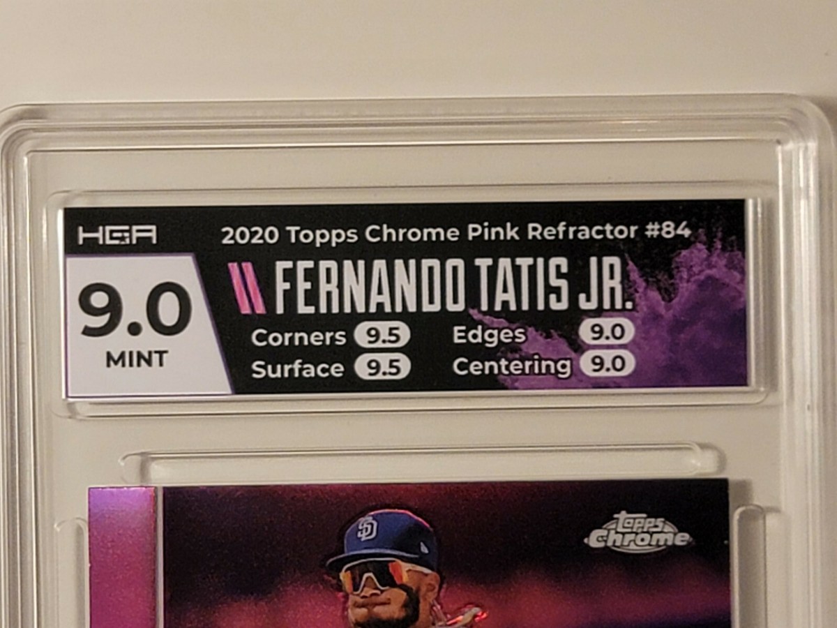 2020 Topps Chrome FERNANDO TATIS JR pink refractor #84 HGA 9 MINT