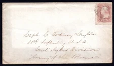 US 1861 CIVIL WAR COVER ADDRESSED TO CAPTAIN CALEB RODNEY LAYTON, 11TH INFANTRY