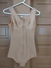 NWOT Fr Zipper TORSO Body Sculptor Abdominal Control High Compression Bodysuit M