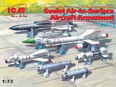 1:72 ICM KIT Soviet Air-To-Surface Aircraft Armament X-29T X-31P X-59M ICM72213