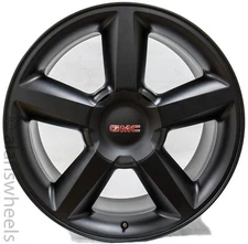 1 Single GMC Sierra Yukon LTZ Matte Black 22” Wheel Rim GMC Bowtie 5308 #3099 