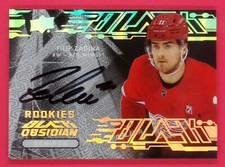2019-20 UD Black Filip Zadina Obsidian Scripts Rookies #OSFZ Detroit Red Wings