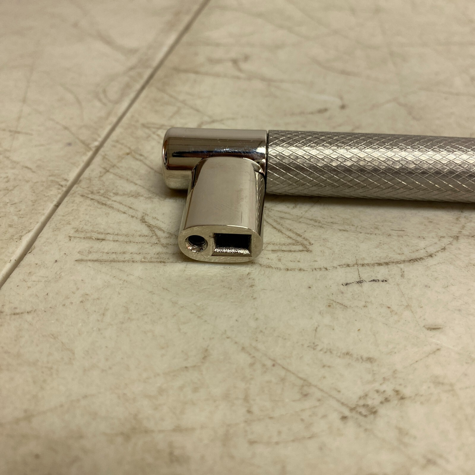 SIGNATURE HARDWARE 5-1/8" JERICO CABINET PULL-POLISHED NICKEL/STAINLESS STEEL