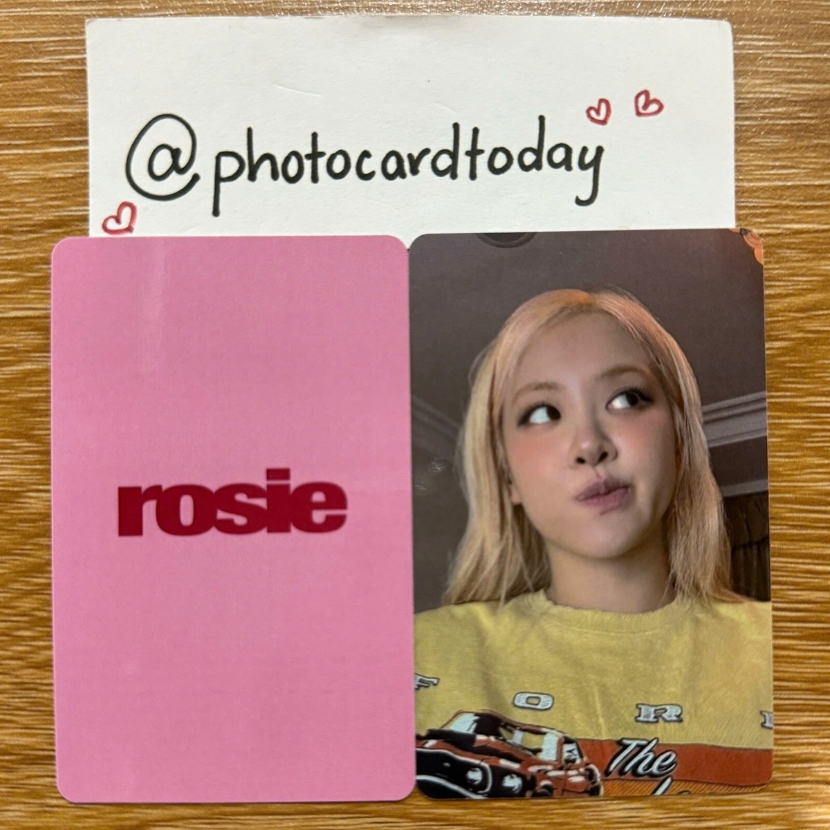 ROSIE BLACKPINK POP-UP STORE BEIJING CHINA POB OFFICIAL PHOTOCARD