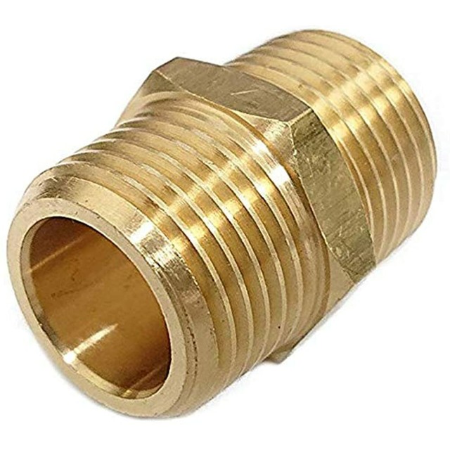 3 4 X NPT Brass Hex Nipple Male Pipe Adapter Industrial Scientific 3 4 X NPT Brass Hex Nipple Male Pipe Adapter Industrial Scientific