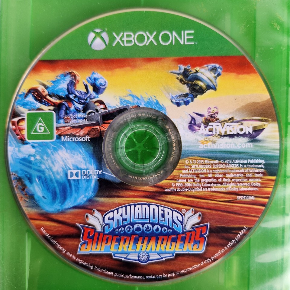 Skylanders SuperChargers XBOX One Series X/S Video Game Disc Only