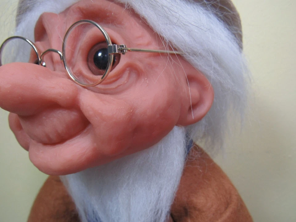 1977 GRANDPA W/ HANG TAG - 14" Dam Troll Doll - USED - EXCELLENT - Image 3 of 4