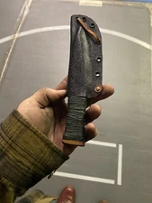 Wooden puukko sized neck knife trainer training knife and sheath