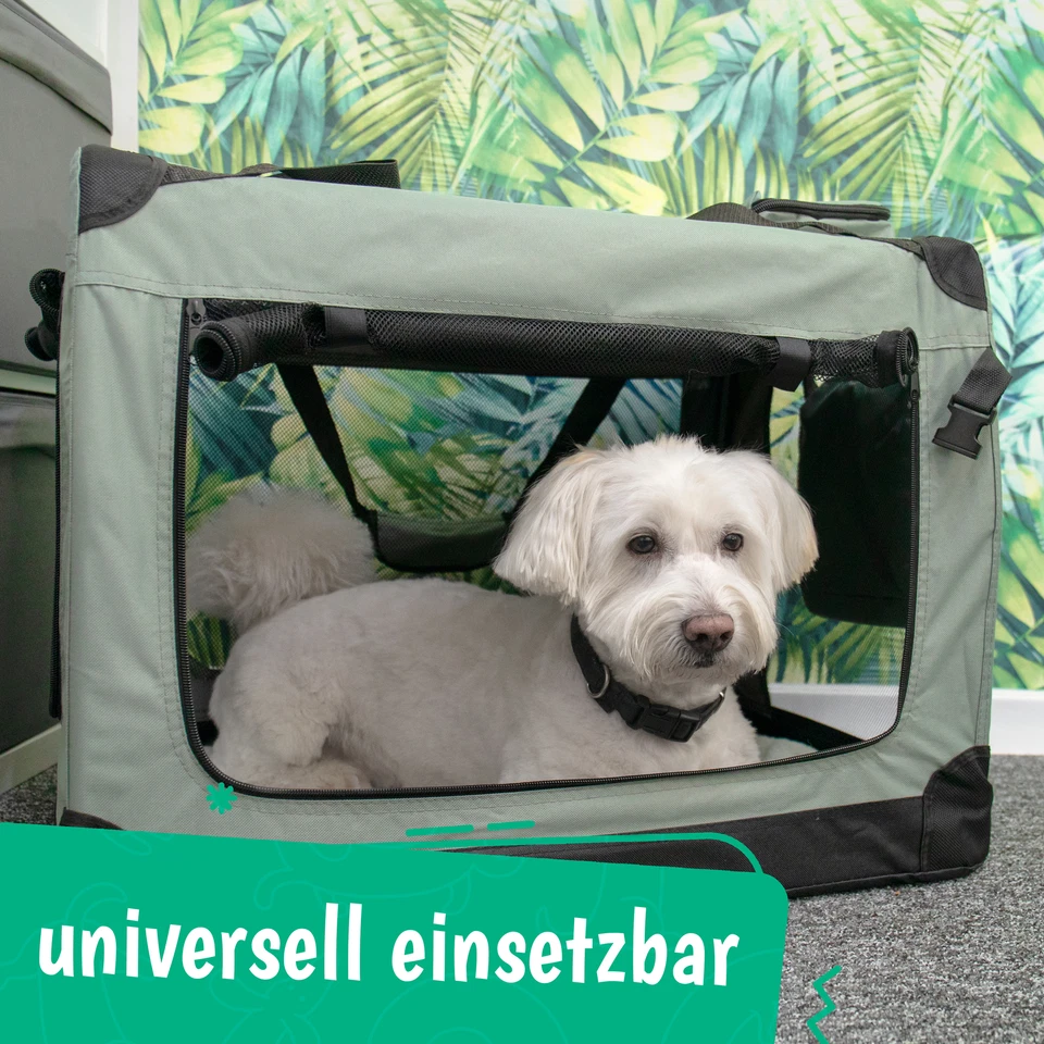 Hundebox Hundetransportbox Faltbar Transportbox Tragetasche Auto Transporttasche - Bild 2 von 4