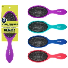 Conair I Want To Gently Detangler Wet or Dry Hair Brush Colors Will Vary 1-Count