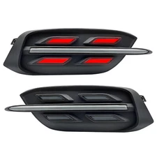 For Honda Civic Sedan 2016-2021 LED Rear Bumper Reflector Tail Lights Brake Lamp