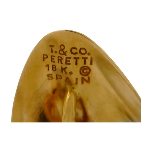 Tiffany & Co Feather Top YG Yellow Gold Pendant Charm Used - Picture 4 of 5