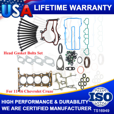 Head Gasket Bolt Set For 2011-2016 Chevy Cruze / Sonic / Trax & Buick Encore 1.4L Turbo