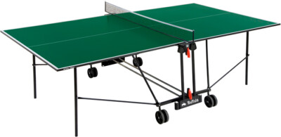 Basic Indoor Tischtennisplatte Grün - zusammenklappbar