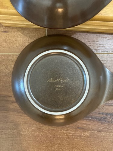 MCM Russel Wright MCM Chicory Carmel Oneida Lug Bowls SET of 2 - Picture 3 of 6