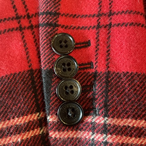 Ralph Lauren Purple Label Wool Jacket Red Plaid Tartan Twill Blazer Coat 4 S $3k - 第 18/20 張圖片