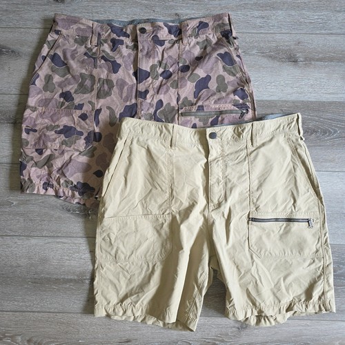 Hurley X Carhartt Shorts Mens 36 Camouflage Outdoor Camp Hike Workwear Lot of 2