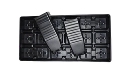 Set of 3 Divided Trays and 54 - 3.5 inch SQUARE NURSERY POTS Landmark