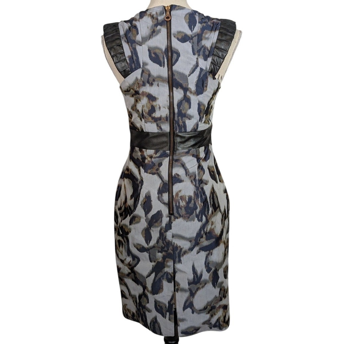 manning cartell black and white dress Manning Cartell Black Cotton Embellished Mid-Length Dress Size 4 US