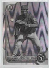 2022 Bowman Draft Chrome Black & White RayWave Refractor Daniel Vazquez 0q4s