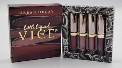 URBAN DECAY Little Liquid Vices SET OF 4 SHADES x .02 Oz Mini NEW wBOX FREE SHIP