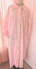 Vintage Pink Long Sleeve Robe/Housecoat