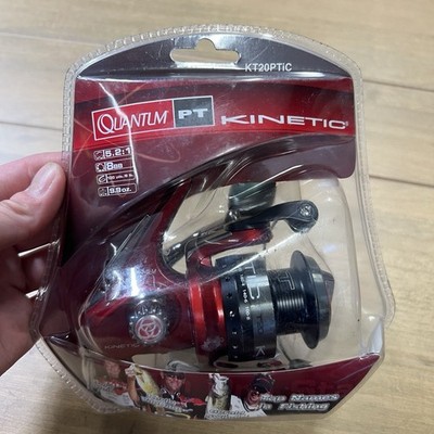 Quantum PT Kinetic KT20PTiC Spinning Fishing Reel New In Package Red