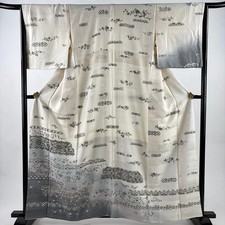 Silk Kimono M Chinese Pattern Cream Color Used 1585cm Length 65cm Sleeve