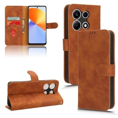 Für Infinix Note 30 VIP Skin Feel Magnet Flip Leder Handy Hülle Cover Schale