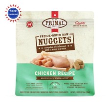 Primal Freeze Dried Dog Food Nuggets Chicken 14 oz Complete Balanced Meal Topper