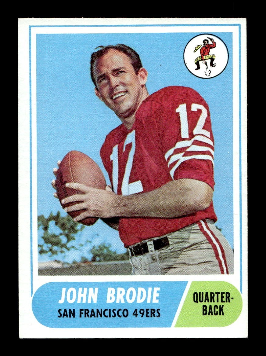 1968 Topps #139 John Brodie 49ers EX+ *5u