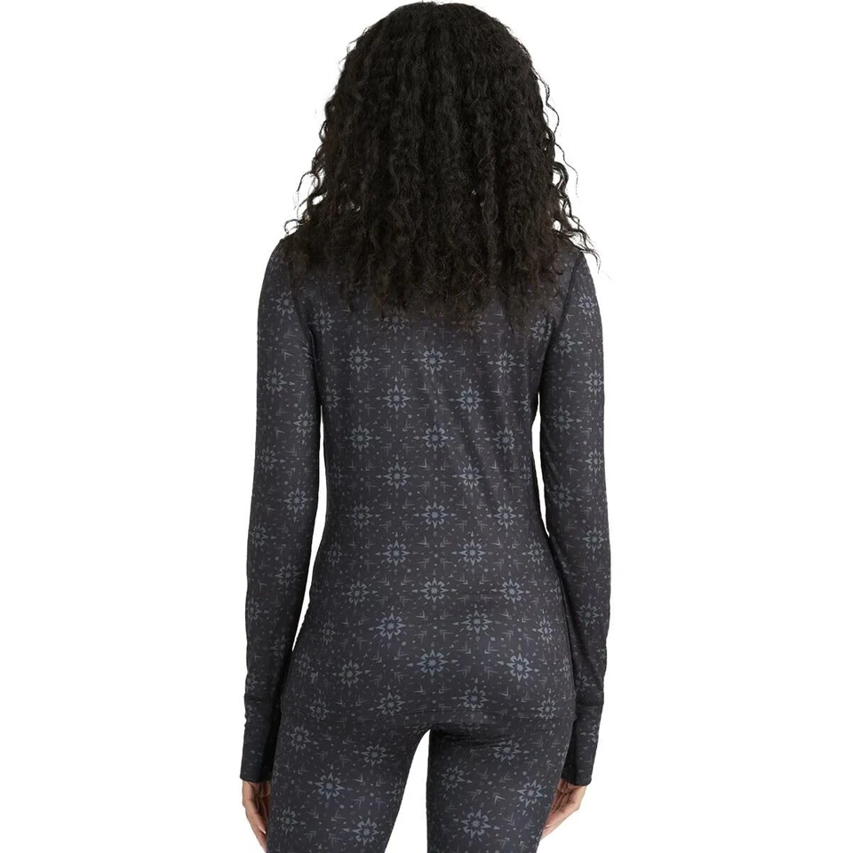 Colher escovada elástica feminina padrão Cloud Nine 4 vias, geo floco de neve, X-pequena - Imagem 2 de 3