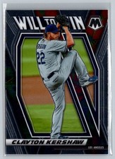 2021 Panini Mosaic #WTW5 Clayton Kershaw Will to Win