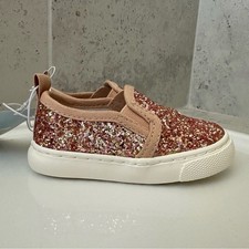 Cat Jack Toddler Madigan Slip-on Glitter Sneakers Rose Gold 5T