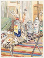 Simon Goldberg (1916-2002) - 20th Century Oil, The Artist's Studio