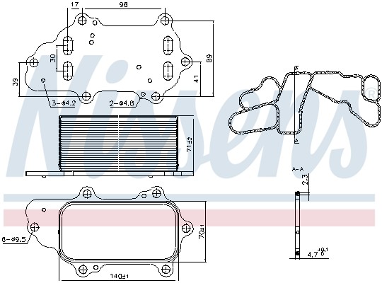 NISSENS-OE 91225 Oil Cooler, engine oil for CHRYSLER,JEEP,LANCIA - Image 15