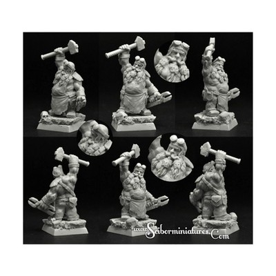Scibor Fantasy Mini 28mm Dwarf Blacksmith #1 Pack New