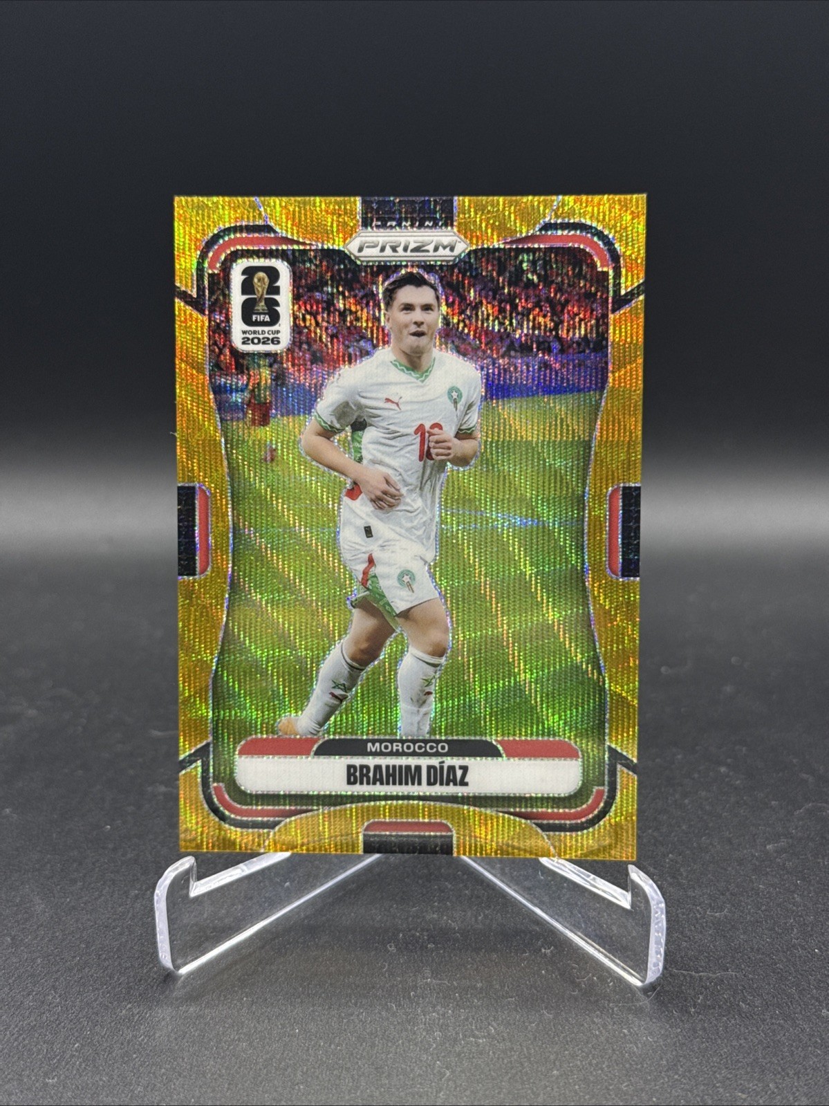 2026 Panini Prizm World Cup Brahim Diaz Breakaway Gold #/10 Morocco