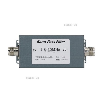 1.8-30MHz Band Pass   BPF Bandpass   for Selectivity Suppress Clutter *pz