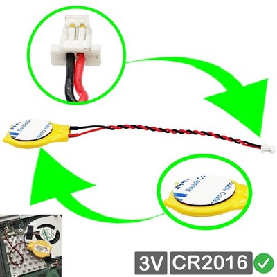 CR2016 RTC CMOS Batterie Knopfzellen mit Stecker kabel für Lenovo ThinkPad X280