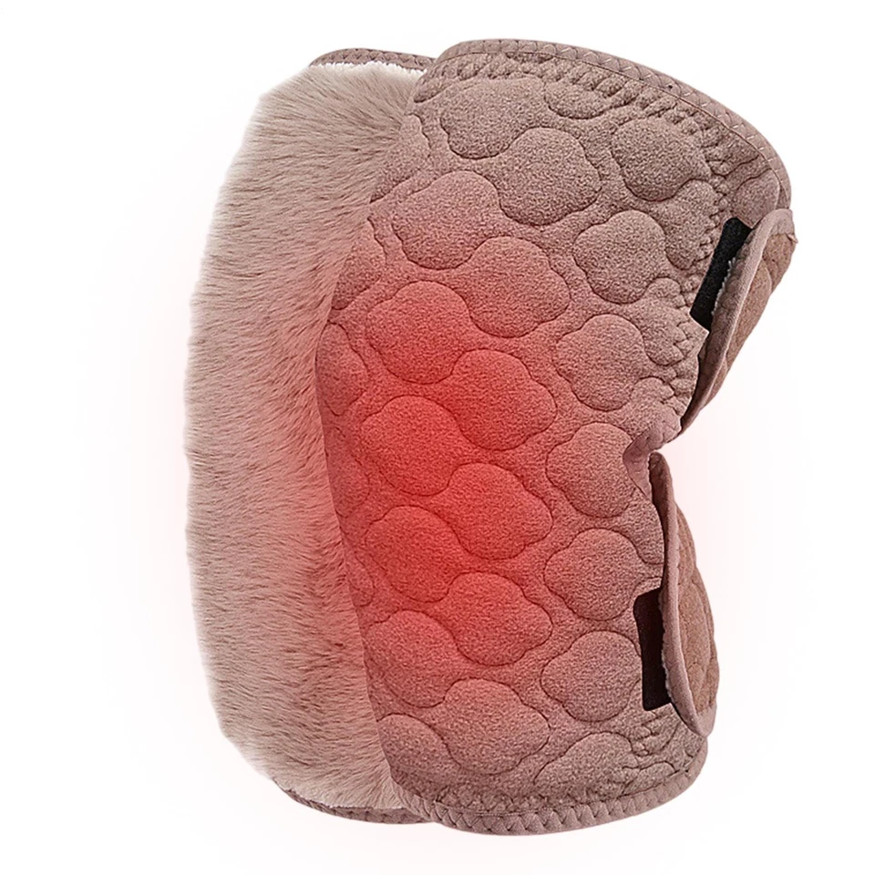 1 Pair Knee Warmer Muscle Joint Care Thick Plush Knee Warmer Sleeve for Winter - Image 3 of 4