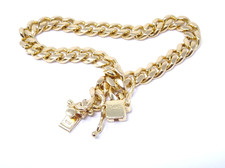 14K Miami Cuban Link Bracelet 8.25 Inches 6.6 mm - 31.2g - Solid Yellow Gold