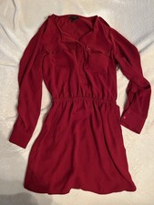 Red Banana Republic A-line Dress With Tie Belt Size 2