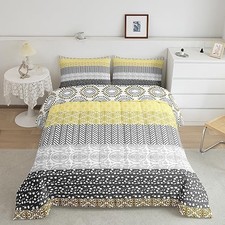 Boho Bedding Set Size Bohemian Stripe Comforter Set for Women Full Multi 27