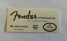 Fender Stratocaster MIM Mexico Spaghetti Style Special Edition Waterslide Decal