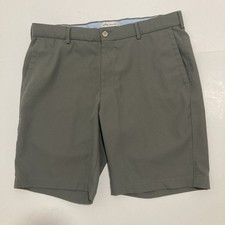 Peter Millar Salem Golf Shorts Dark Grey Performance Wicking Stretch Men  s 34