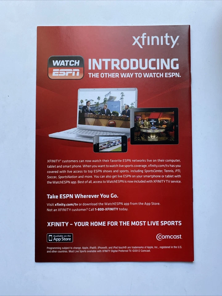 CHIPPER JONES Atlanta Braves Baseball 2012 Gameday Program SGA Turner Field PHI - Image 2 of 2